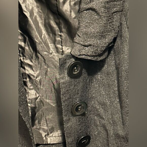 Mac & Jac Black Tailored Blazer with Prominent Collar Size 6, Like New - Picture 6 of 14